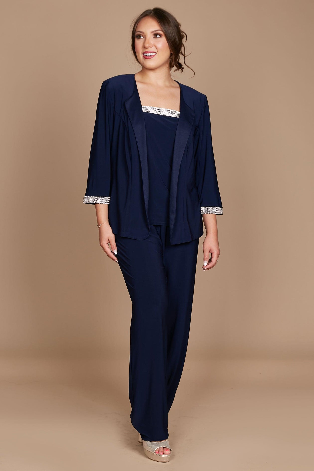 formal 3/4 Sleeve Pantsuit Sale for $29.99 – The Dress Outlet