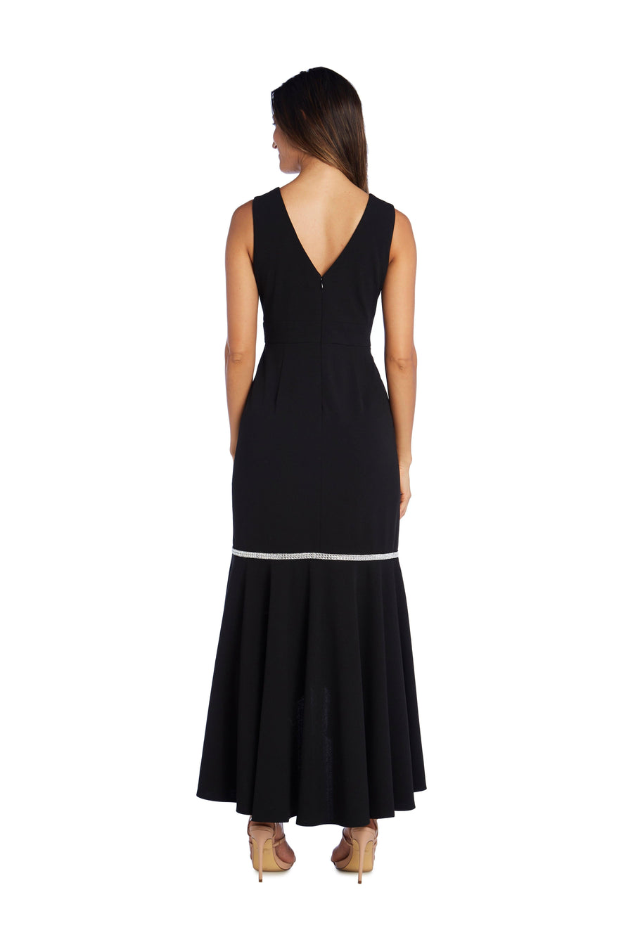 R&M Richards High Low Fishtail Skirt Evening Dress Sale - The Dress Outlet