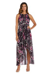 R&M Richards High Low Formal Petite Print Gown Sale - The Dress Outlet