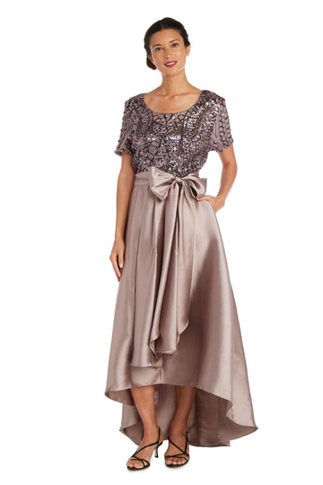 Charcoal R&M Richards 3532P High Low Petite Skirt Top Dress for $69.99 – The  Dress Outlet