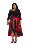 R&M Richards High Low Plus Size Cocktail Dress 1621W - The Dress Outlet