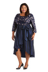 R&M Richards High Low Plus Size Dress 5766W - The Dress Outlet