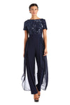 R&M Richards Long Formal High Low Jumpsuit 7632 - The Dress Outlet