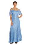 R&M Richards Long Formal Off Shoulder Lace Gown 2331 - The Dress Outlet