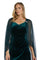 R&M Richards Long Formal Petite Cape Dress 2668P - The Dress Outlet