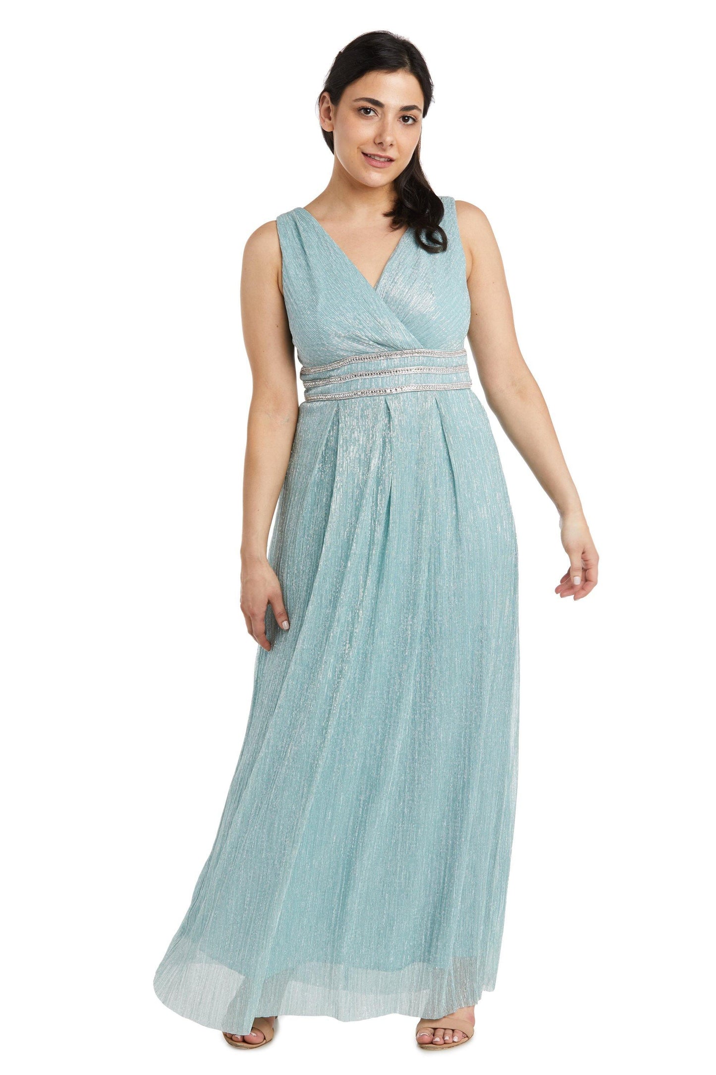 R&M Richards Long Formal Petite Dress 7068P Sale - The Dress Outlet