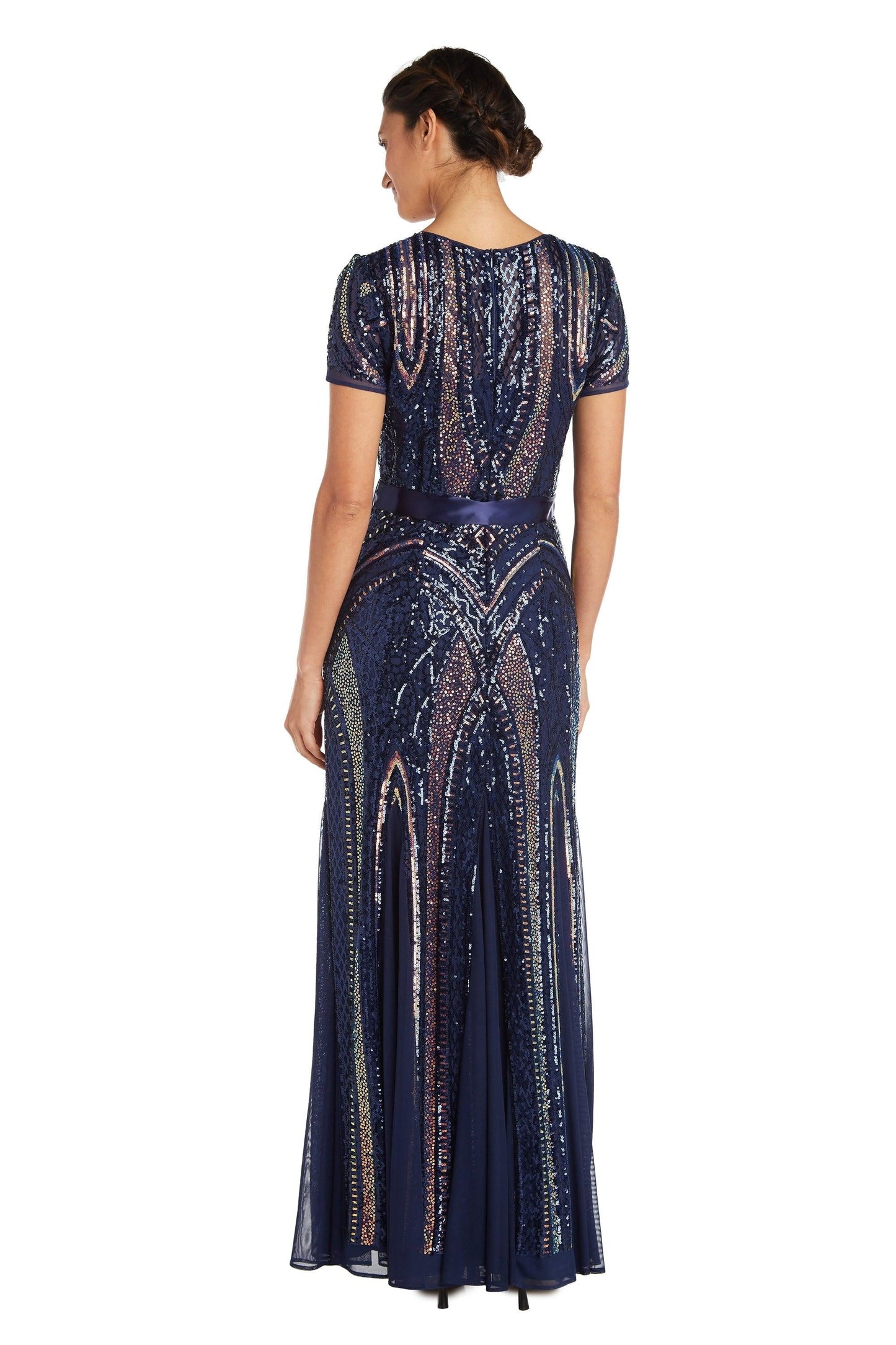 Mother of the Bride Dress Long Formal Petite Dress Navy