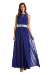 R&M Richards Long Formal Petite Halter Dress 5405P - The Dress Outlet