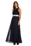 R&M Richards Long Formal Petite Halter Dress 5405P - The Dress Outlet