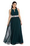 R&M Richards Long Formal Petite Halter Dress Sale - The Dress Outlet