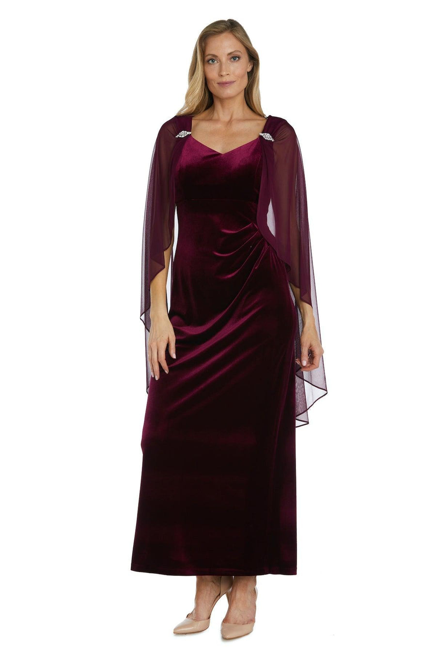 R&M Richards Long Mother of the Bride Dress 2668 - The Dress Outlet