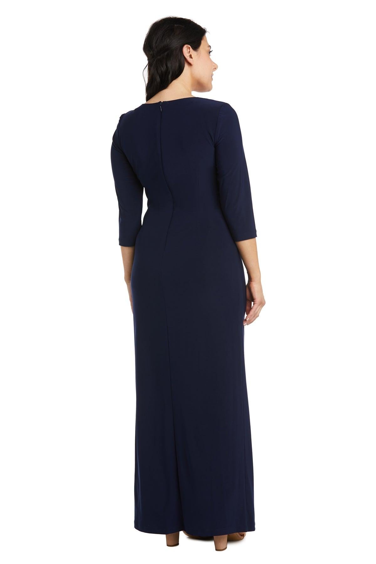 Plum R&M Richards 3780 Long Mother Of The Bride Dress for $73.99 – The ...