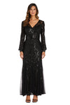 R&M Richards Long Mother of the Bride Dress 5649 - The Dress Outlet