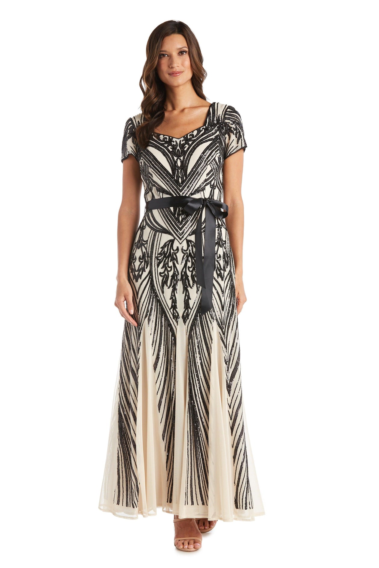 Charcoal R&M Richards 3198 Mother Of The Bride Long Dress for $112.99 – The  Dress Outlet