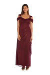 R&M Richards Long Off Shoulder Formal Dress 2061 - The Dress Outlet