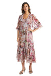 R&M Richards Long Petite Floral Chiffon Dress 7925P - The Dress Outlet