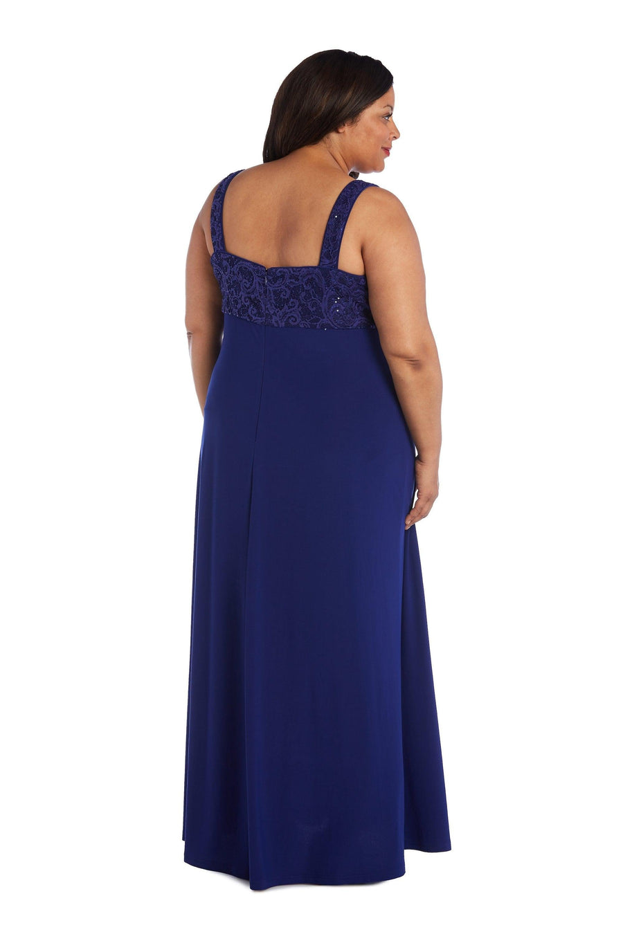 R&M Richards Long Plus Size Formal Dress 3606W - The Dress Outlet