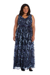 R&M Richards Long Plus Size Sleeveless Gown Sale - The Dress Outlet