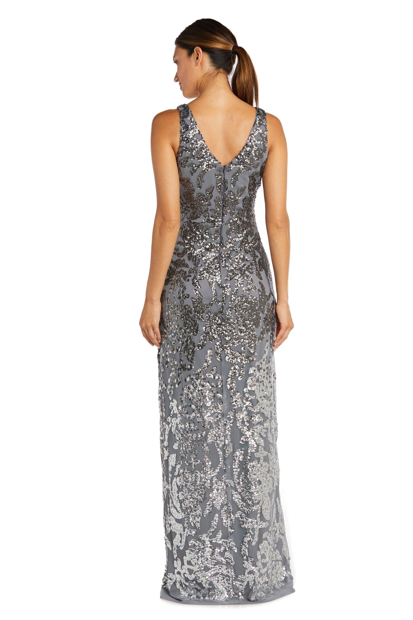 R&M Richards Long Sleeveless Formal Ombre Gown 9131 - The Dress Outlet