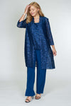 Pant Suit Metallic Lace Petite Pant Suit Peacock