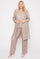 Pant Suit Metallic Lace Petite Pant Suit Champagne