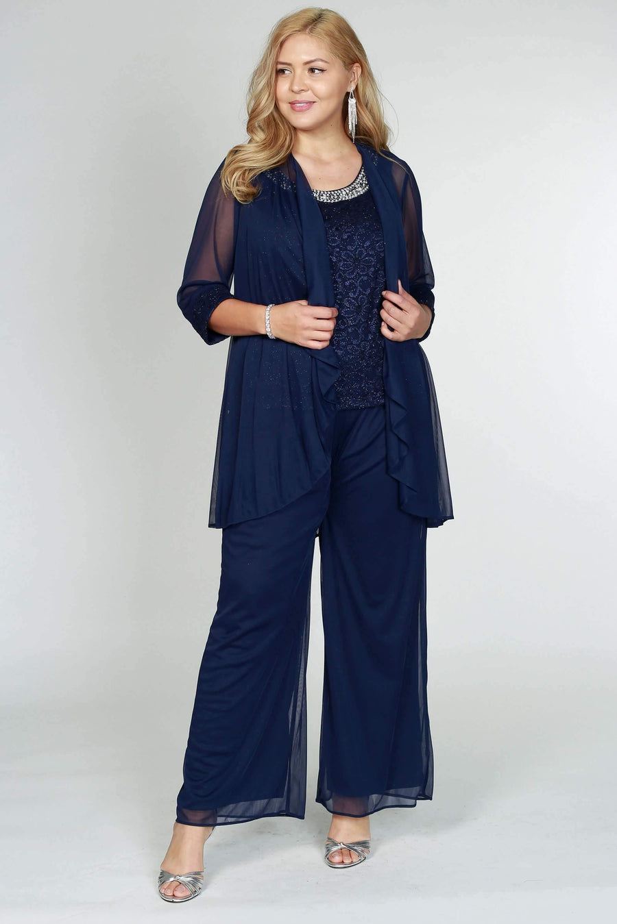 R&M Richards Petite Lace Pant Suit Sale - The Dress Outlet