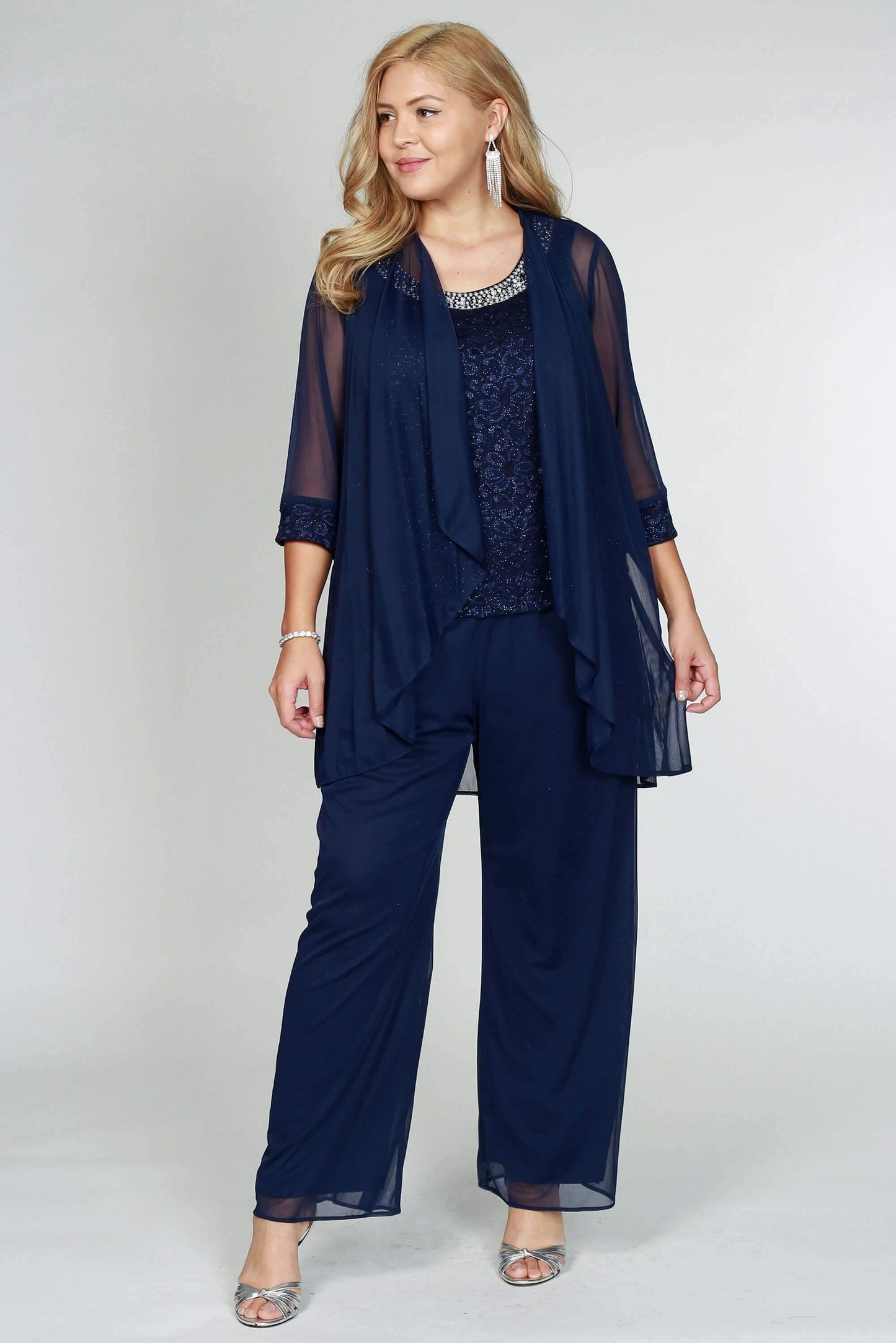 R&M Richards Petite Lace Pant Suit Sale - The Dress Outlet