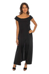 R&M Richards Petite Off Shoulder Jumpsuit 2517P - The Dress Outlet