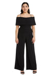 R&M Richards Petite Off Shoulder Jumpsuit 5982P - The Dress Outlet