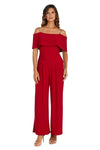 R&M Richards Petite Off Shoulder Jumpsuit 5982P - The Dress Outlet