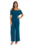 R&M Richards Petite Off Shoulder Jumpsuit 5982P - The Dress Outlet