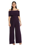 R&M Richards Petite Off Shoulder Jumpsuit 5982P - The Dress Outlet