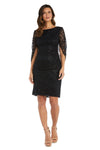 R&M Richards Short Cocktail Petite Lace Dress 9501P - The Dress Outlet