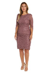 R&M Richards Short Cocktail Petite Lace Dress 9501P - The Dress Outlet