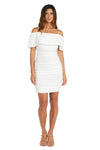 R&M Richards Short Off Shoulder Dress 9377 - The Dress Outlet