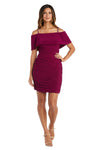 R&M Richards Short Off Shoulder Dress 9377 - The Dress Outlet