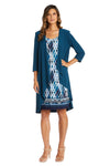 R&M Richards Short Petite Print Jacket Dress 7987P - The Dress Outlet