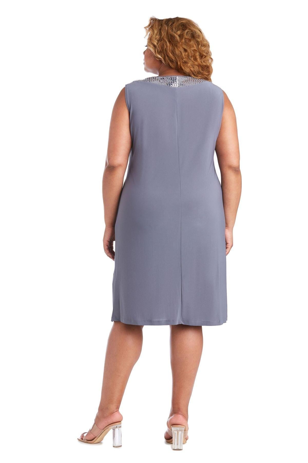 R&M Richards Short Plus Size Jacket Dress 5327W - The Dress Outlet