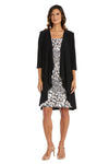 R&M Richards Short Print Jacket Cocktail Dress 9297 - The Dress Outlet