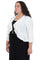 R&M Richards Shrug Plus Size Ruffle Jacket 342780 - The Dress Outlet