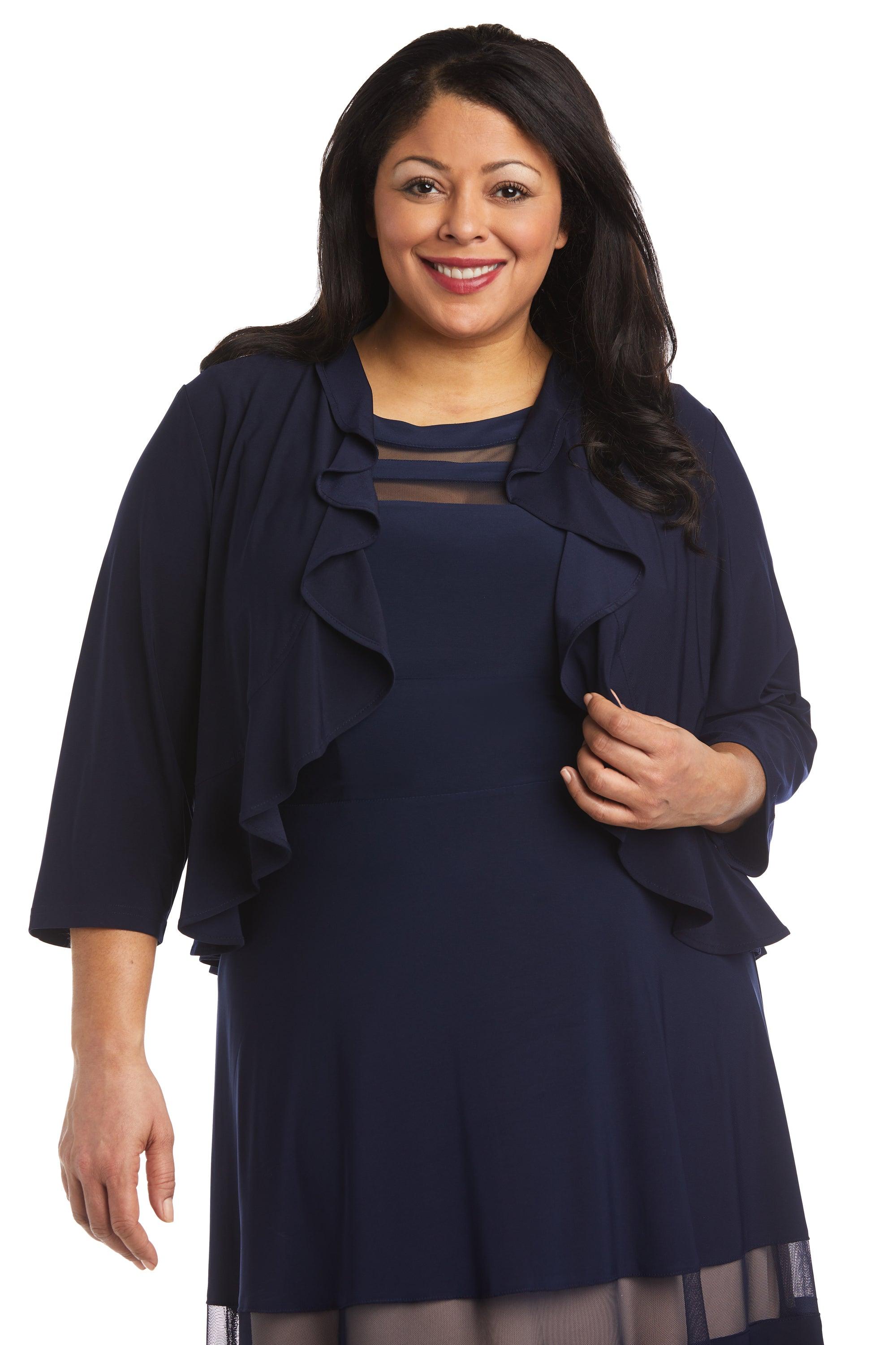 Plus size shop ruffle jacket