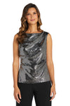 R&M Richards Sleeveless Metallic Top Formal 9220 - The Dress Outlet