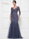 Rina di Montella Long Formal Long Sleeve Dress 2682 - The Dress Outlet