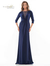 Rina di Montella Long Formal Long Sleeve Dress 2730 - The Dress Outlet