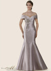 Rina di Montella Long Formal Off Shoulder Gown 2602 - The Dress Outlet