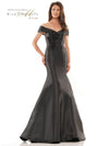 Rina di Montella Long Formal Off Shoulder Gown 2602 - The Dress Outlet