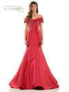 Rina di Montella Long Formal Off Shoulder Gown 2602 - The Dress Outlet