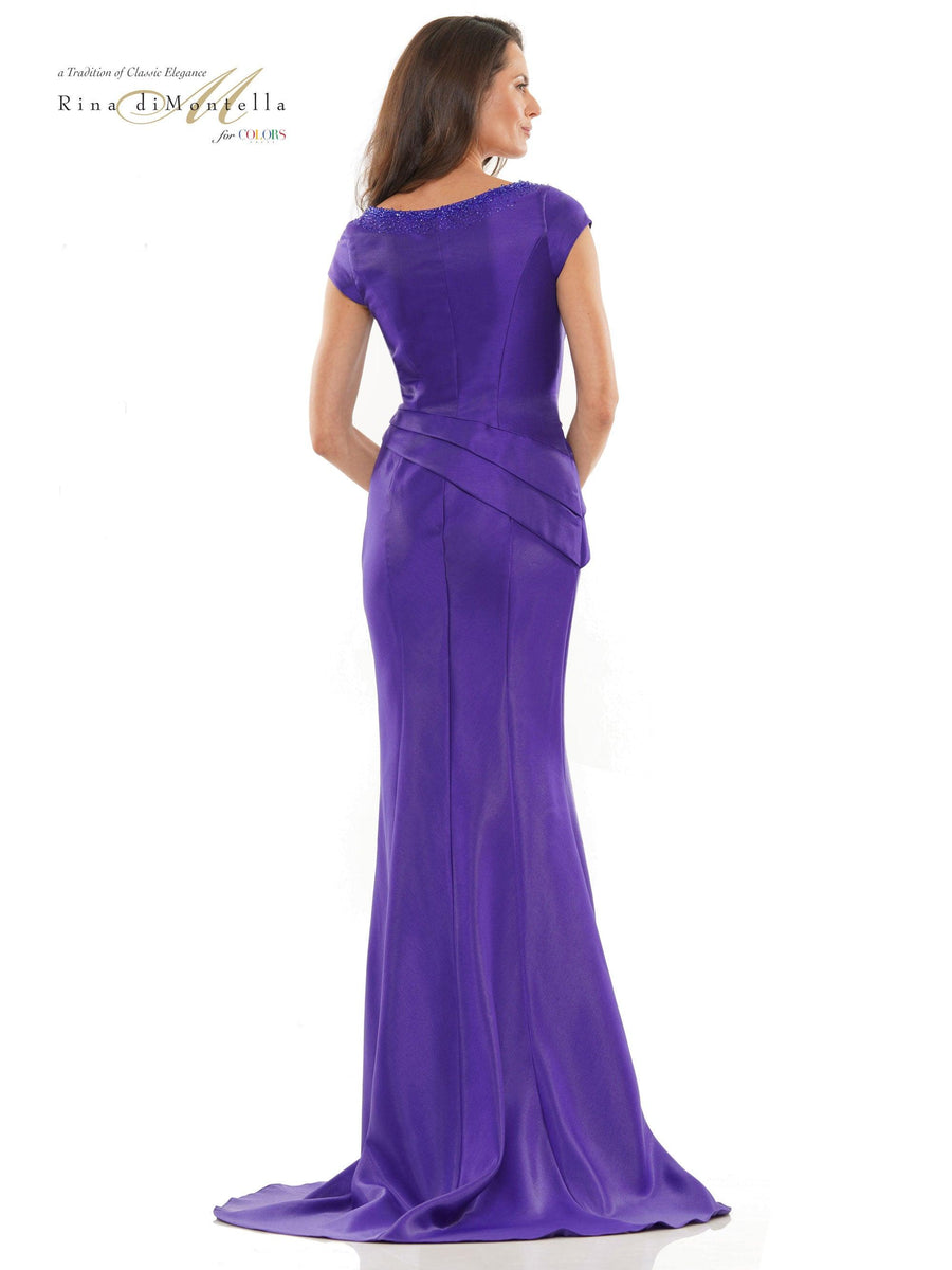 Rina di Montella Long Mother of the Bride Gown 2752 - The Dress Outlet