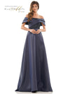 Rina di Montella Long Off Shoulder Formal Dress 2812 - The Dress Outlet