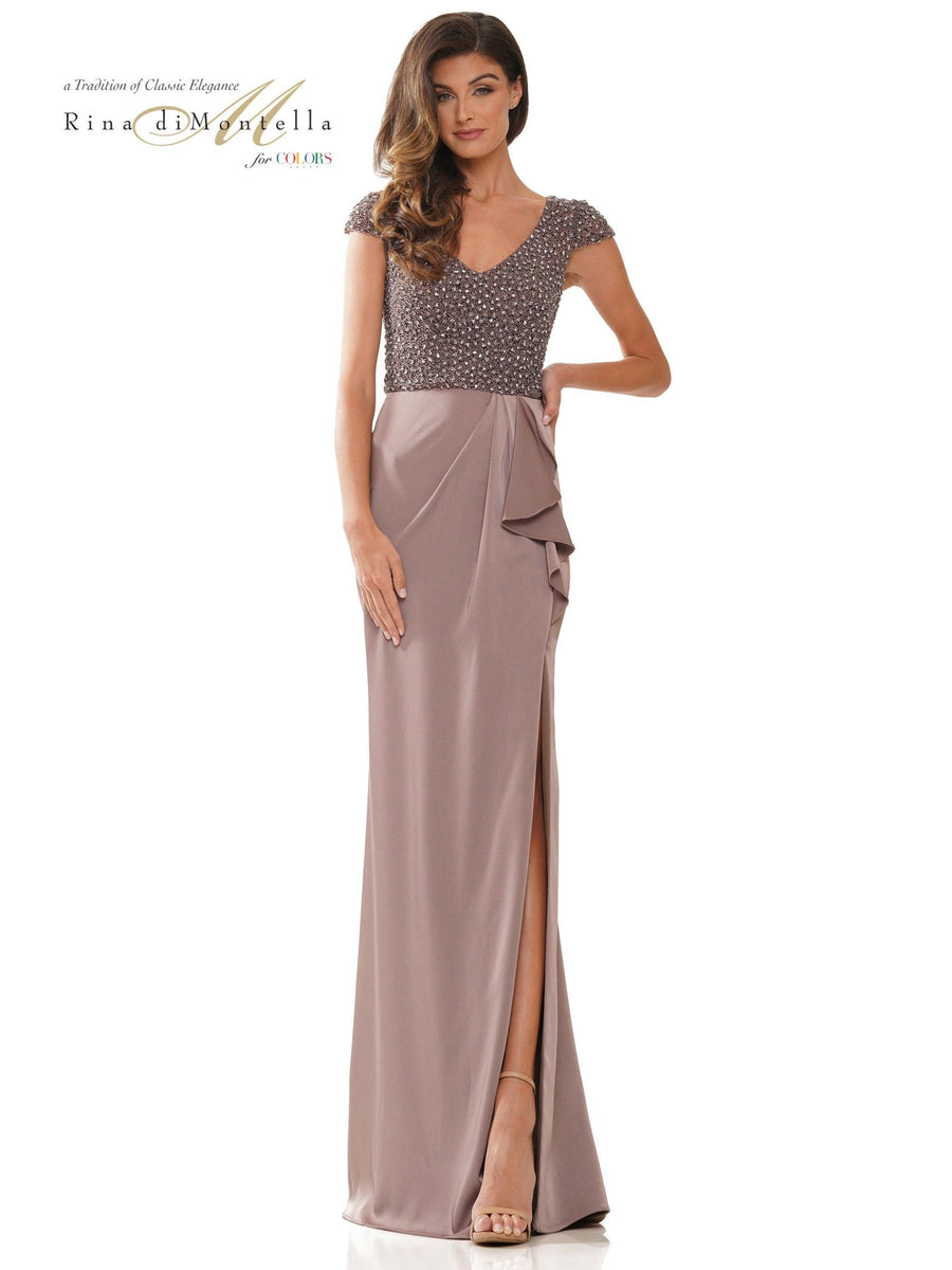 Rina di Montella Mother of the Bride Long Gown 2779 - The Dress Outlet